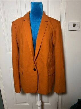 HOBBS London Odella Wool Blazer Pumpkin Fall Women’s 12